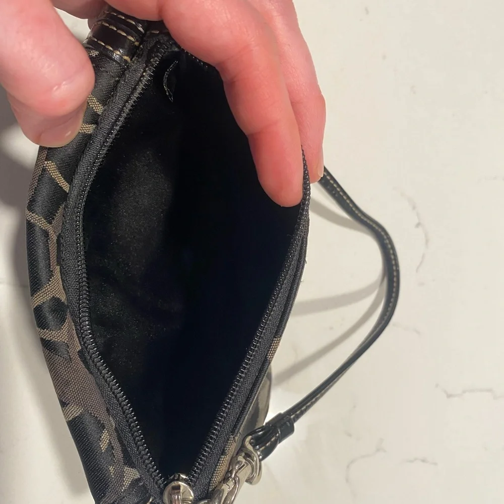 Black Coach Wristlet - Picture 6 of 6